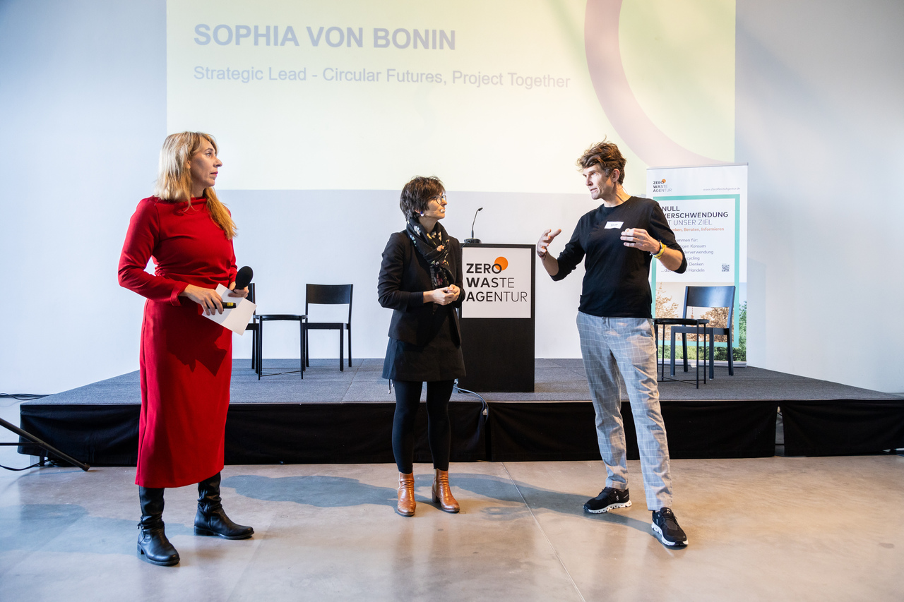 Meike Al-Habash, Sophia von Bonin und Harald Friedl